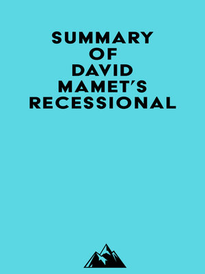 cover image of Summary of David Mamet's Recessional